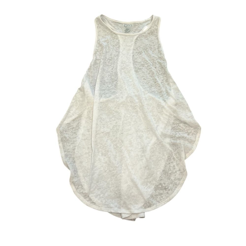 DYI Define Your Inspiration Open Flowy Sheer Tank White